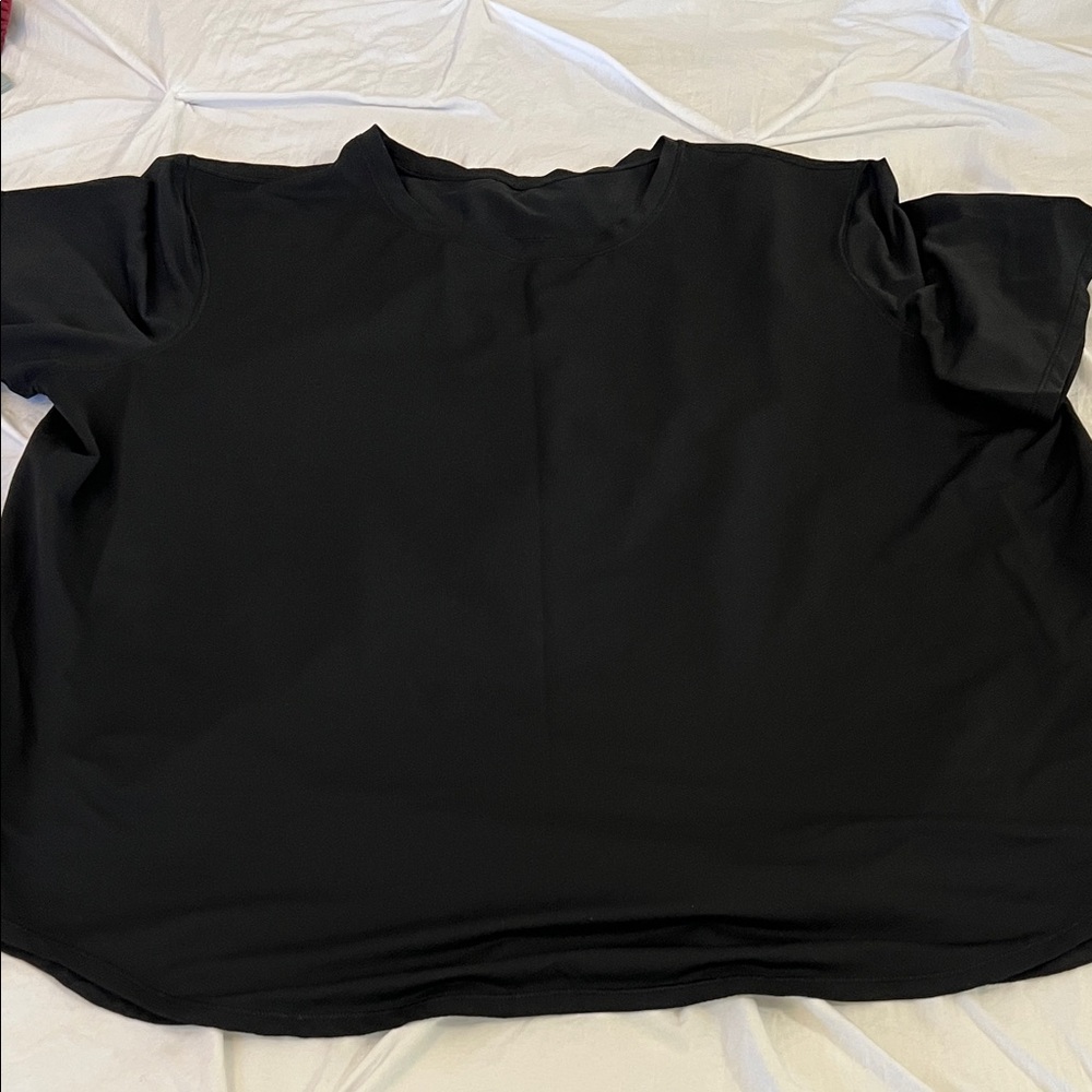 Lululemon Athletica Black Mesh Tee